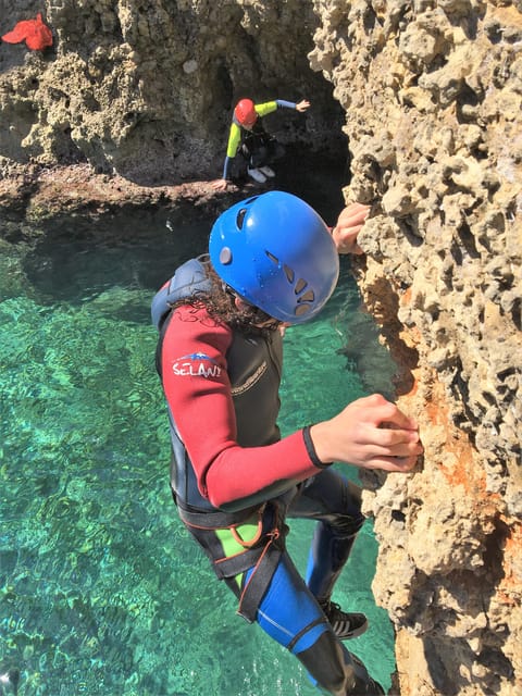 Alcudia: Coasteering Cliff Jumping - Abseiling Into Crystal Water and Exploring Water Caves
