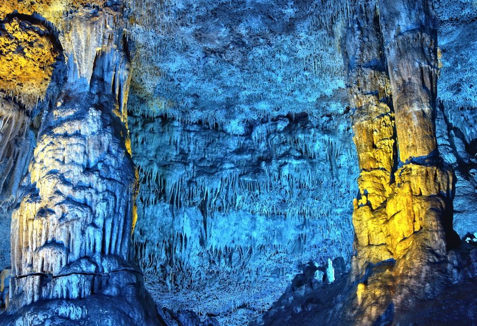 Alcudia: Half-day Caves of Hams, Blue Caves and documentary - Blue Cave and Modern Cave: LED lighting and audiovisual projections