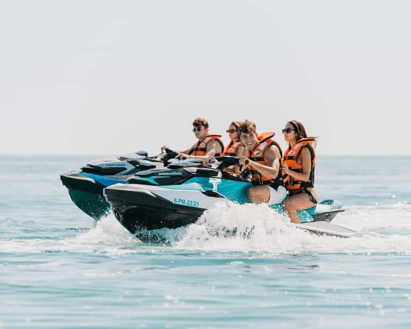 Andratx: Cala en Basset Beach and Caves Jet Ski Tour - Cala en Basset cove: snorkeling and a real swim break