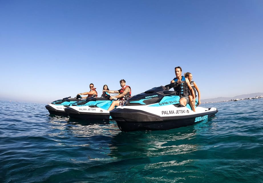 Calanova: Doble Jet Ski excursion with guide - Small group comfort: limited to 4 participants
