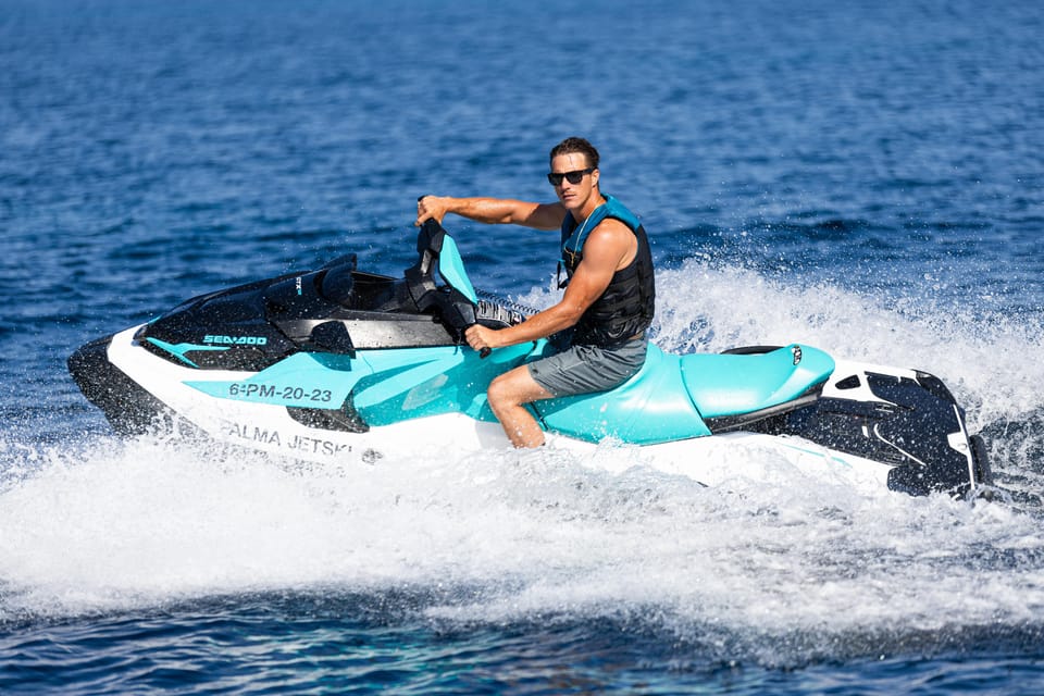 Calanova: Individual Jet Ski excursion with guide - Port Calanova to Cala Mayor: the setting for your jet ski
