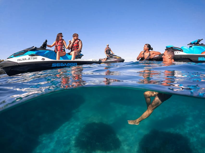 Calanova: Individual Jet Ski excursion with guide - Safety first: swim rules, life jacket, and accident insurance