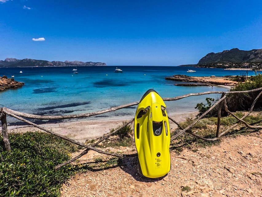 Can Picafort:Private Trip - Beach+Caves + Seabob -6 Person - Seabob riding and snorkeling: how to get the most fun out of the water time