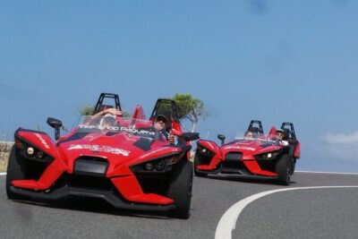 Half Day Slingshot Tour from Paguera - Your ride and setup: Polaris Slingshot manual, helmet, and guide-led pacing