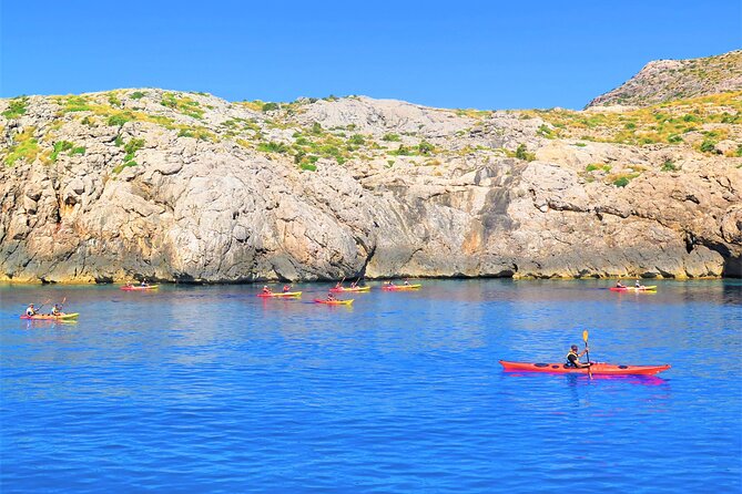 Kayak Secret Beach - Returning toward Cavall Bernat: deeper water views that feel cinematic