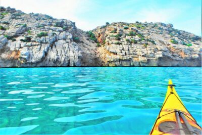 Kayak Secret Beach - Cala Estremer: a sea-only beach with real rock access and time to play