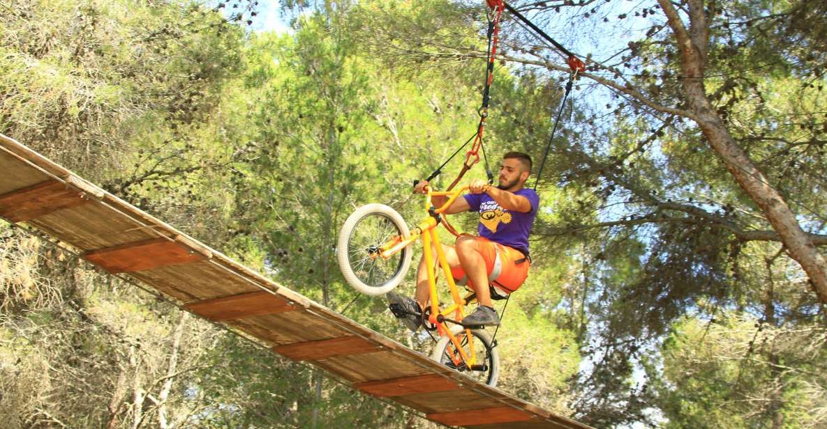 Mallorca: Adrenaline Tree Top Adventure Entry Ticket - What you actually do on the course: moving, clipping, zipping