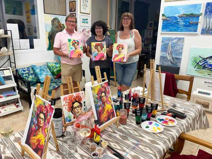 Mallorca/Porto Cristo: Paint your own Frida Kahlo - Your Frida setup: outlines, mixed skin tones, and the fun part