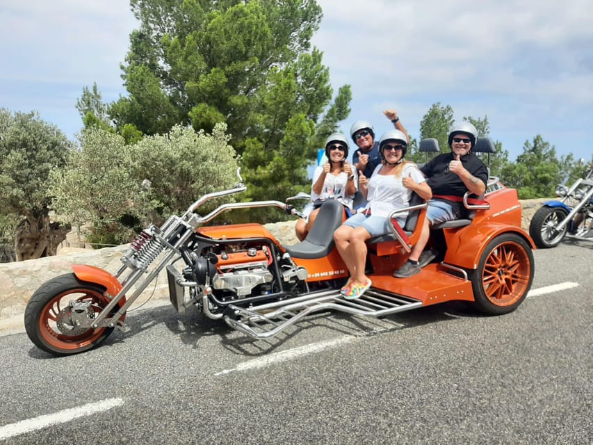 V8 Trike Tour mit Fahrer/Guide für max 4Gäste - Banyalbufar and Estellenc: slow drives through villages that feel paused