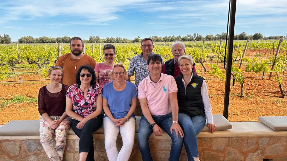Weinsonntag auf Mallorca - Live Music That Works: Background Performers, Not a Concert